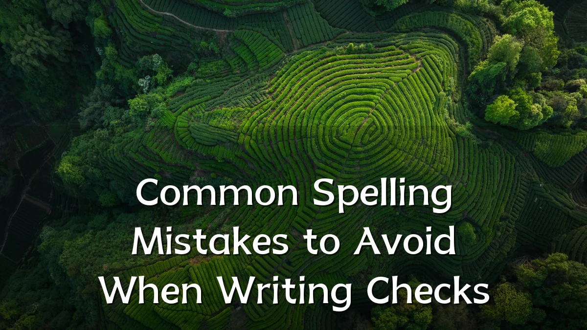 Common Spelling Mistakes to Avoid When Writing Checks