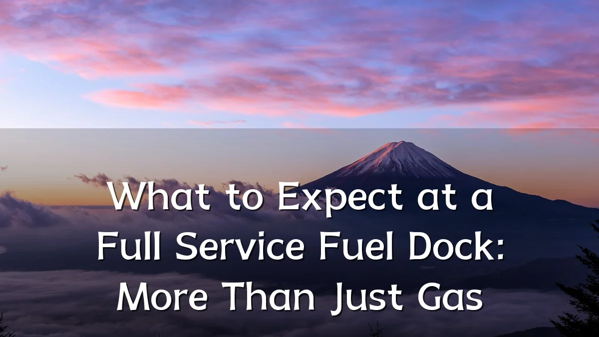 What to Expect at a Full Service Fuel Dock: More Than Just Gas