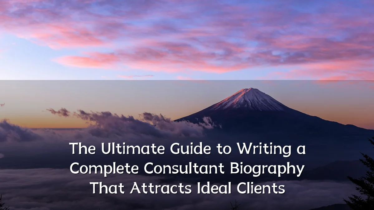 The Ultimate Guide to Writing a Complete Consultant Biography That Attracts Ideal Clients