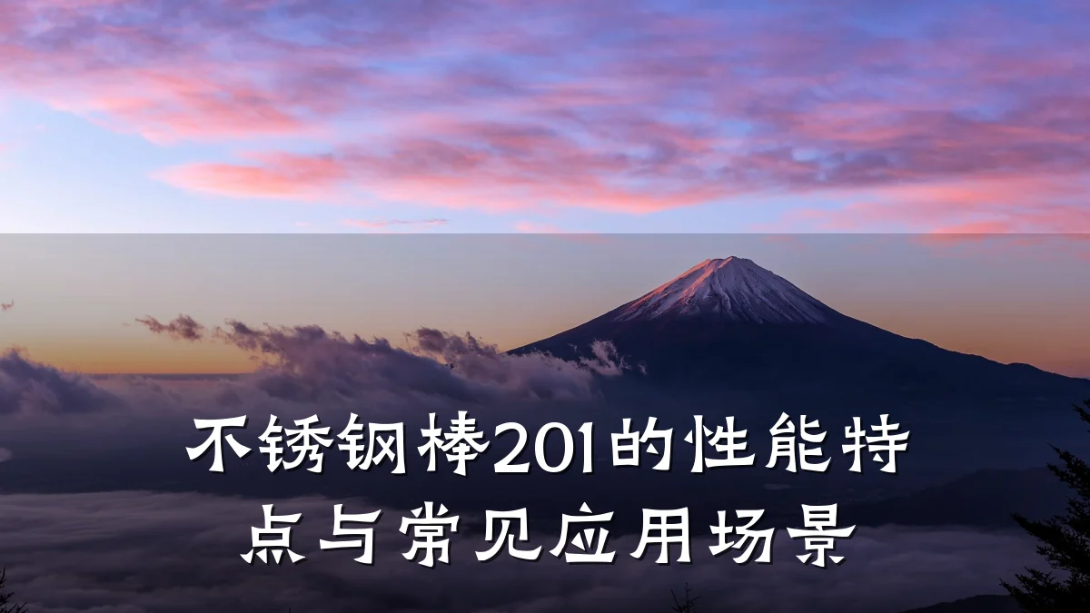 不锈钢棒201的性能特点与常见应用场景